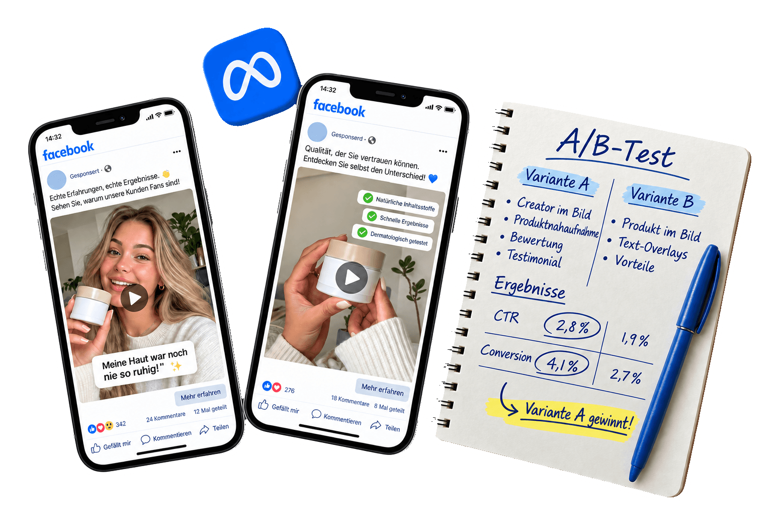 UGC-Creative A/B-Tests für Facebook-Anzeigen: Ihr Leitfaden